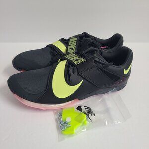 NEW Nike Air Zoom LJ Elite Track Shoes WITH SPIKES CT0079-001 Size 10.5 Black